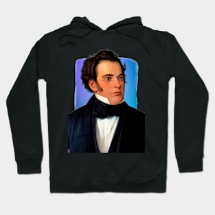 Austrian Composer Franz Schubert illustration Hoodie